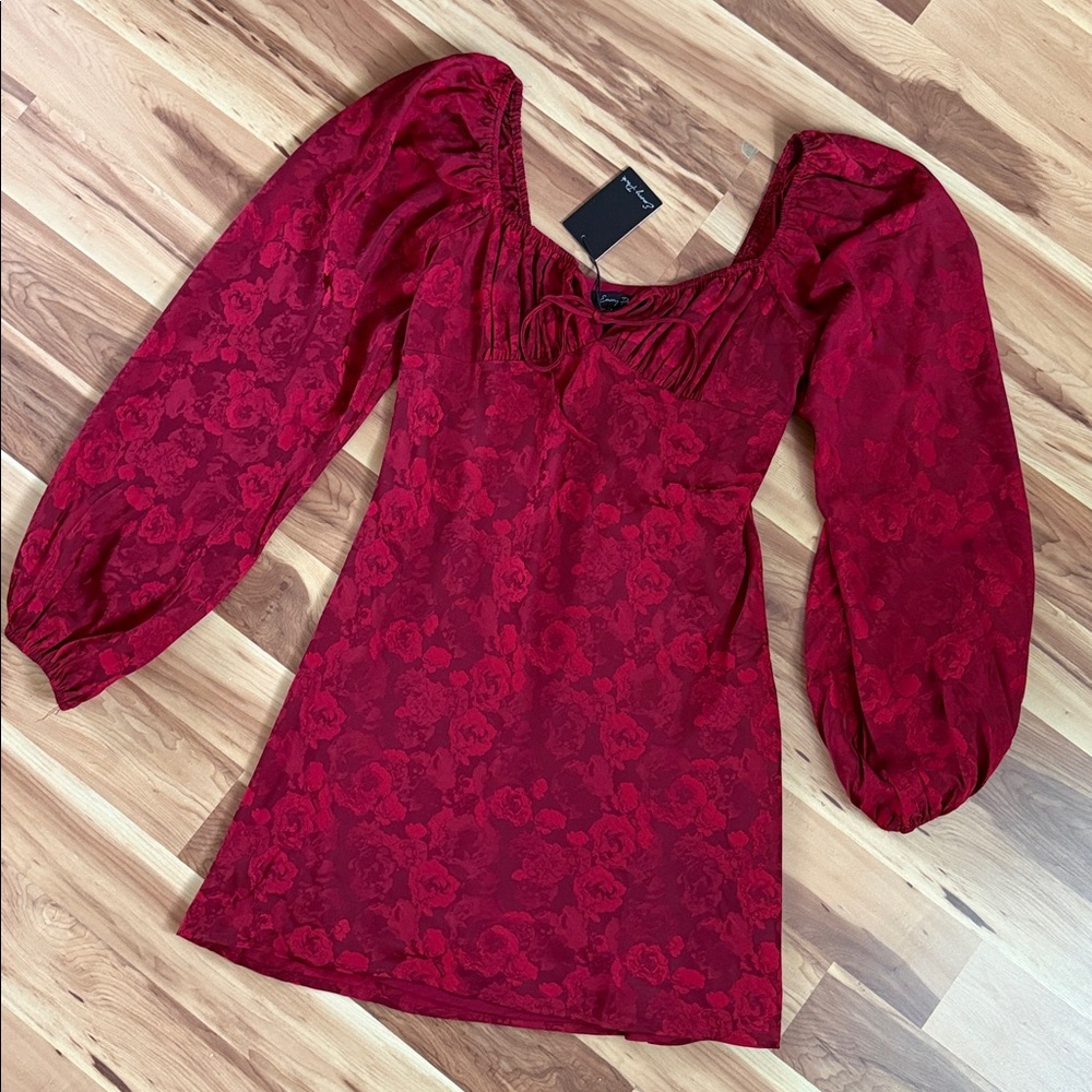 Emory Park Kennedy mini red Long Sleeve Dress